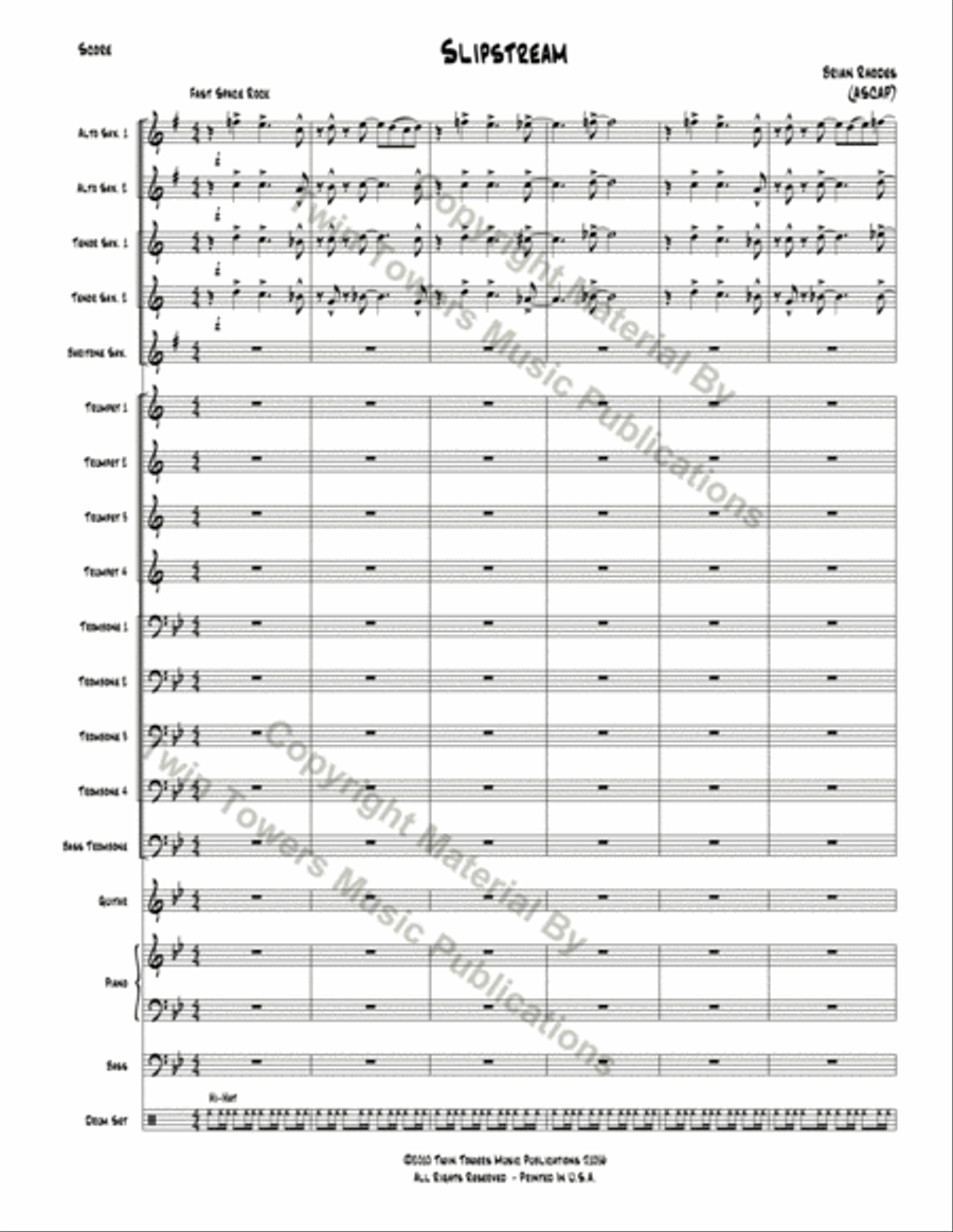 Slipstream Slipstream Jazz Ensemble scores gallery preview page 3