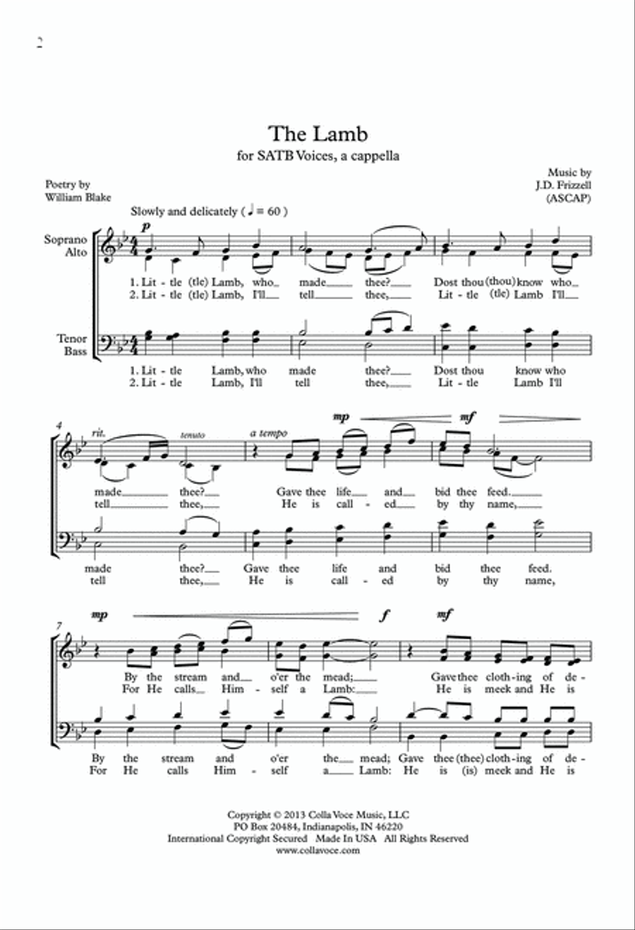 The Lamb 4-Part scores gallery preview page 2