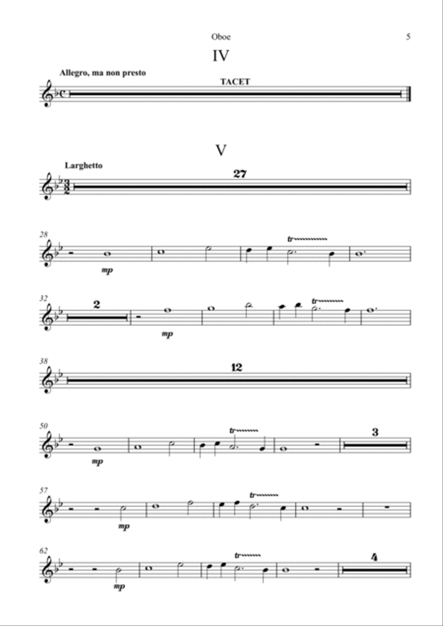 O Sing Unto The Lord, Anthem IV, parts Small Ensemble scores gallery preview page 5