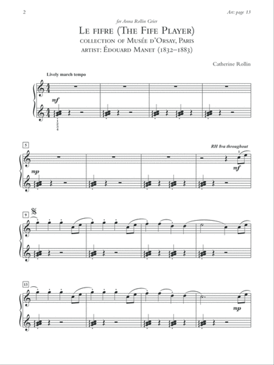 Museum Masterpieces, Book 1 Piano Solo scores gallery preview page 9