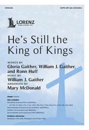 Book cover for He's Still the King of Kings - Performance/Accompaniment CD plus Split-track