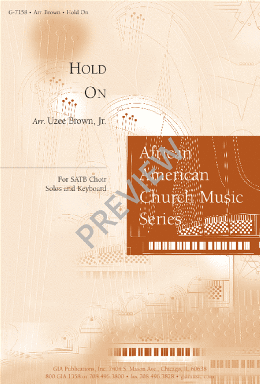 Hold On - SATB edition image number null