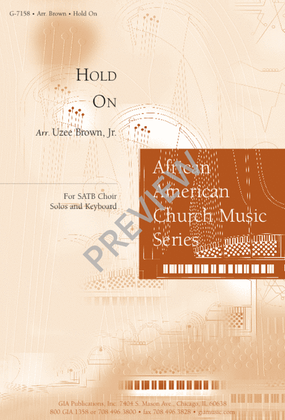 Hold On - SATB edition