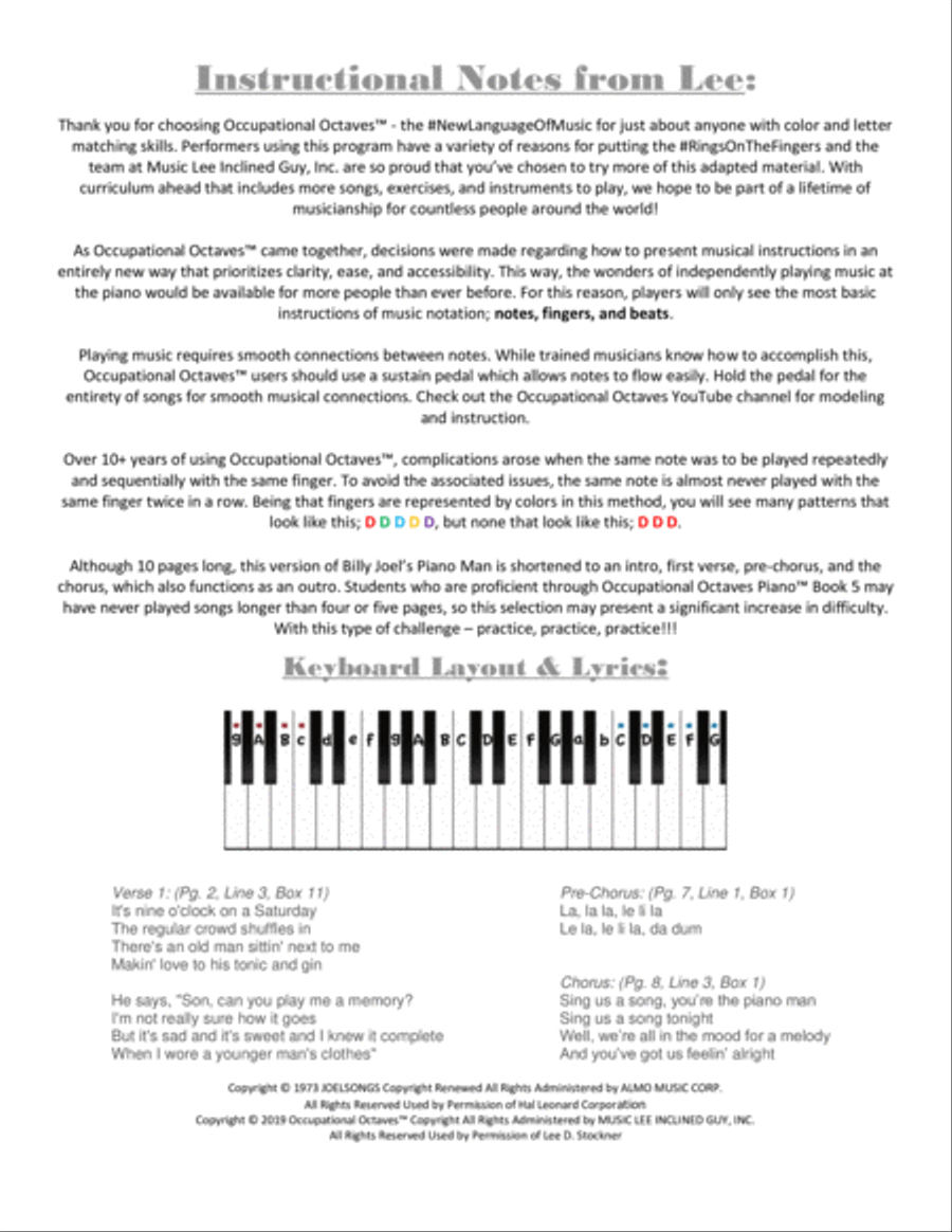 Piano Man Small Ensemble scores gallery preview page 2