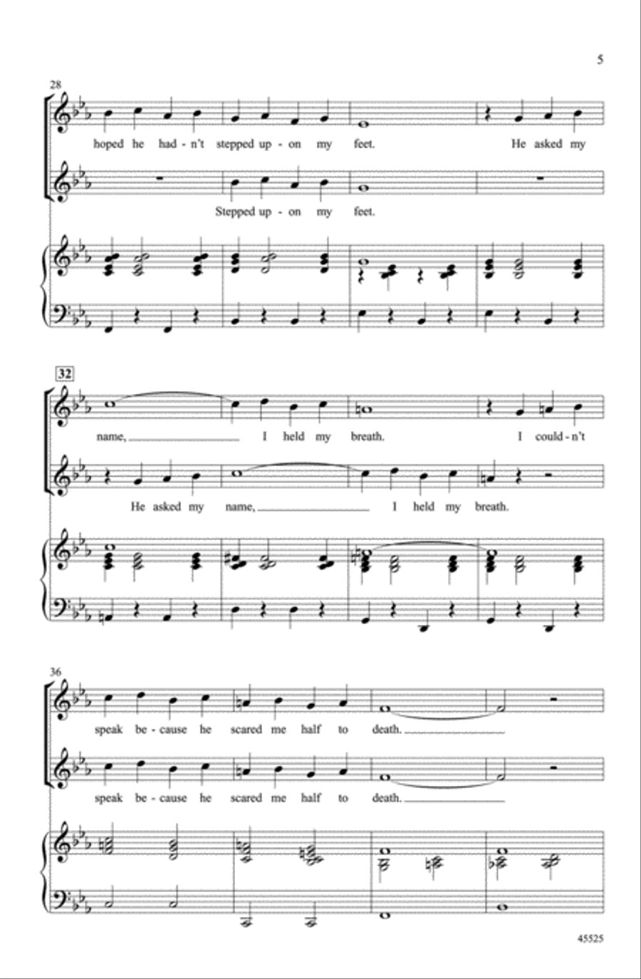 A Tribute to Judy Garland Choir scores gallery preview page 4