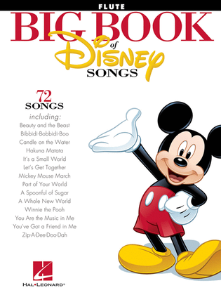 Book cover for The Big Book of Disney Songs
