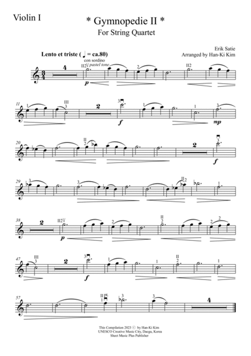 Gymnopedi II (For String Quartet) image number null