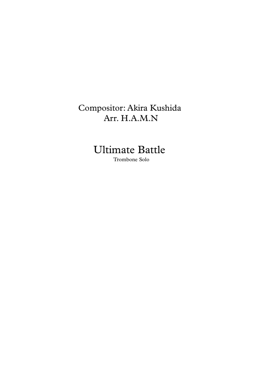 Ultimate Battle Trombone Solo Trombone Solo scores gallery preview page 1