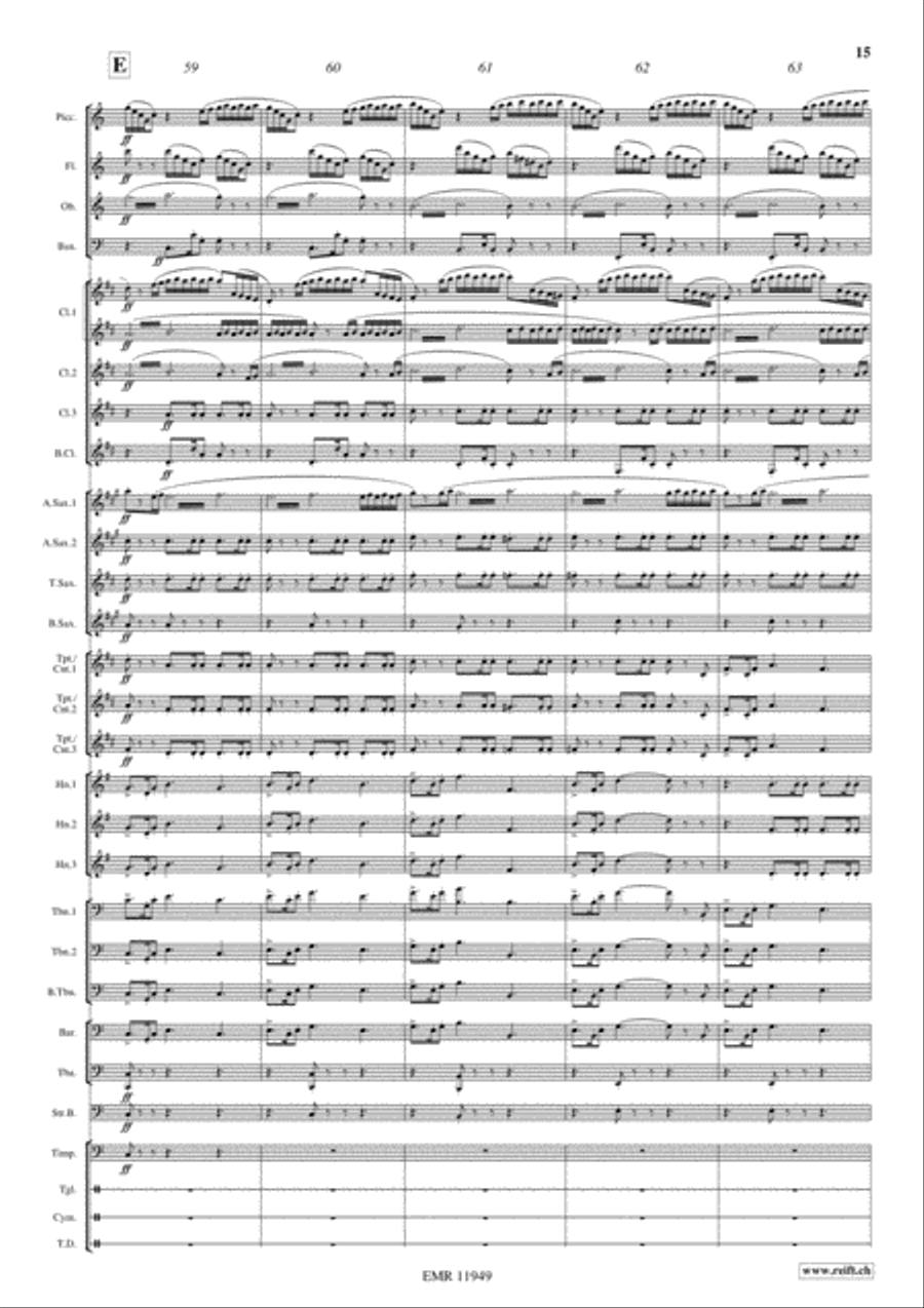 Apocalypse Now Concert Band scores gallery preview page 16