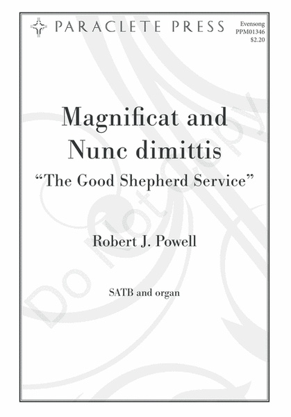 Magnificat and Nunc Dimittis "The Good Shepherd Service"