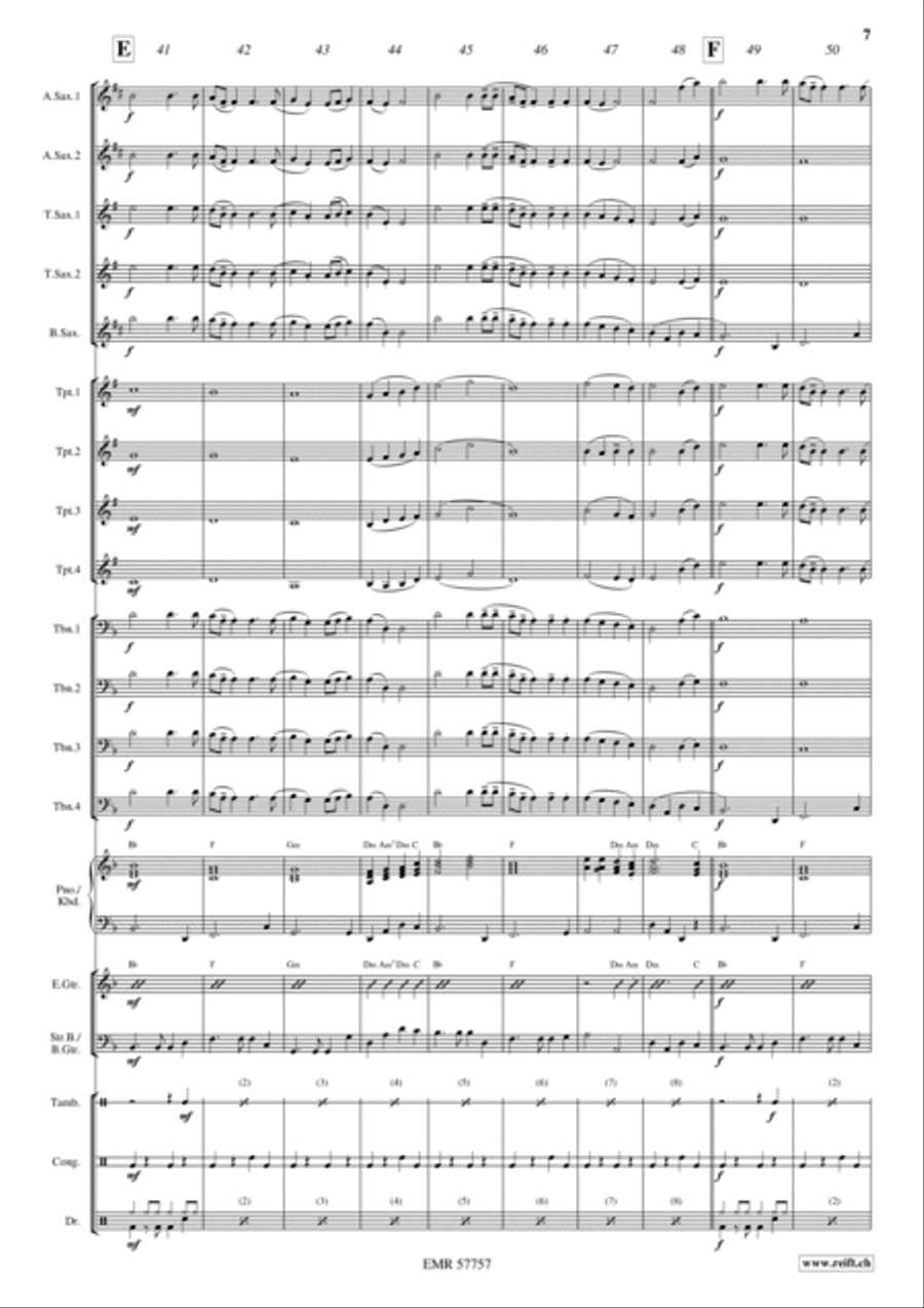 Wellerman Big Band scores gallery preview page 7