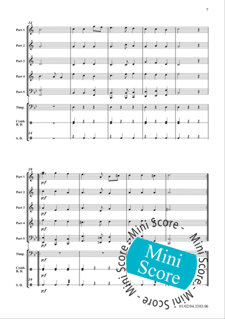 Suite 'Aus dem Lustgarten' Concert Band scores gallery preview page 11