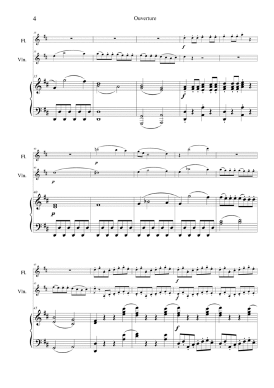 Mozart Don Juan Suite Small Ensemble scores gallery preview page 6