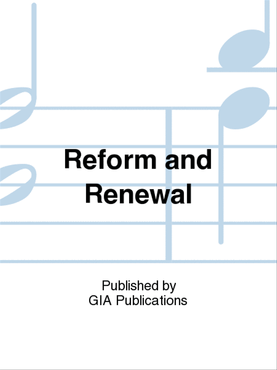 Reform and Renewal Piano scores gallery preview page 1
