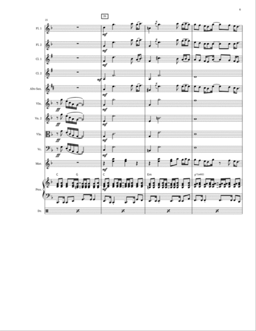 Come On Eileen Large Ensemble scores gallery preview page 6
