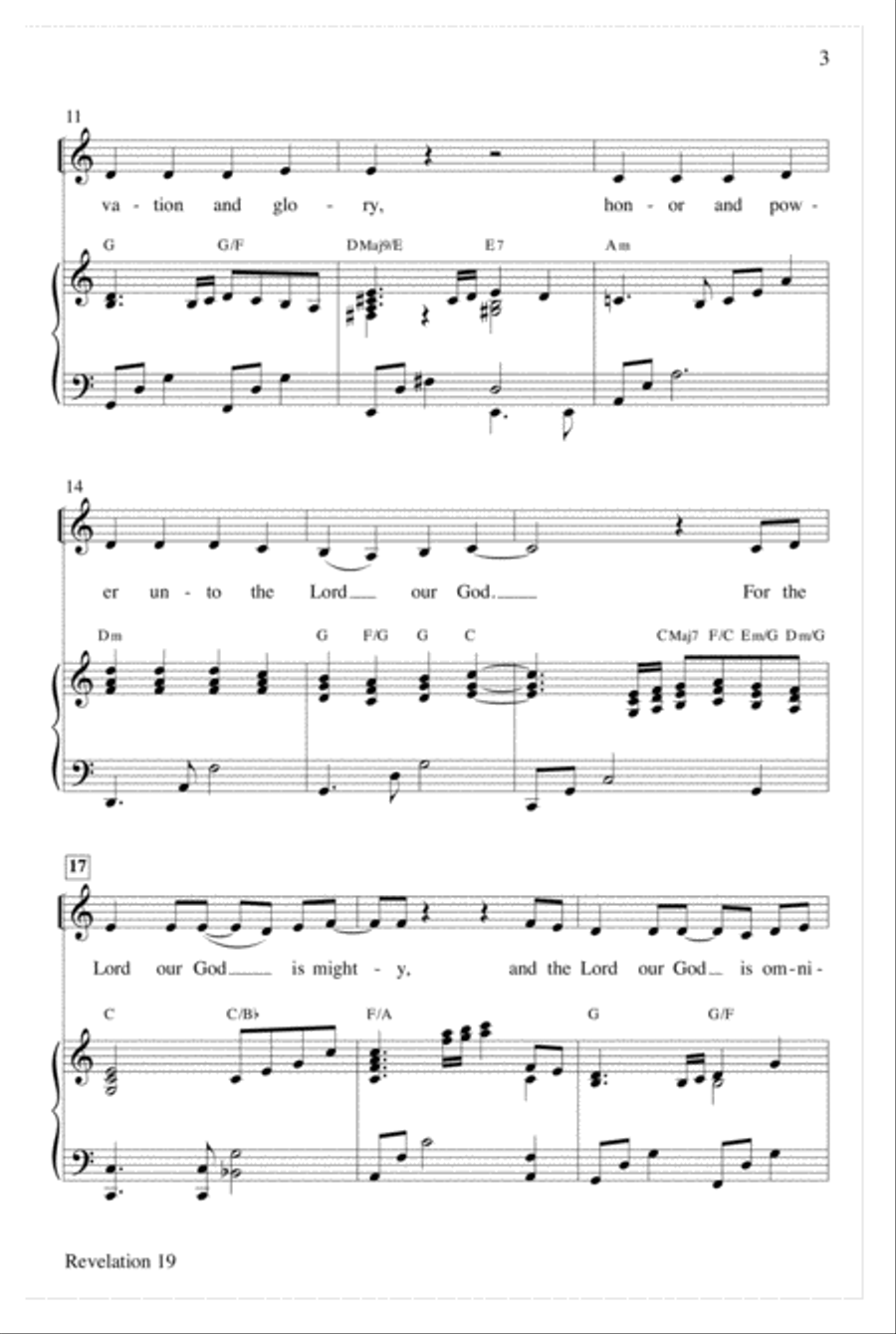 Revelation 19 Revelation 19 Choir scores gallery preview page 3