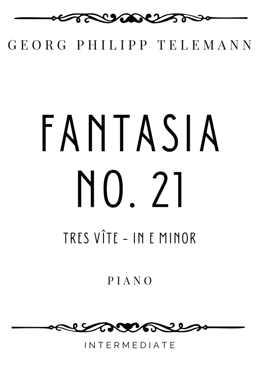 Telemann - Tres Vîte from Fantasia in E minor (TWV 33:21) - Intermediate image number null