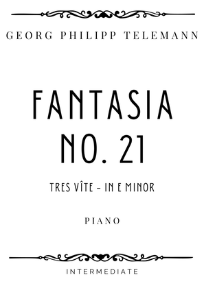 Telemann - Tres Vîte from Fantasia in E minor (TWV 33:21) - Intermediate