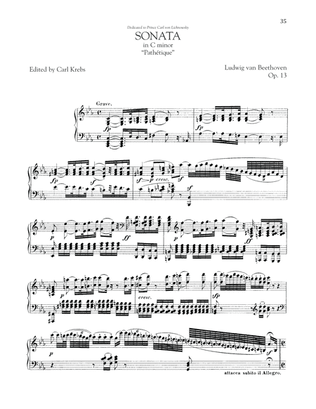 Book cover for Piano Sonata No. 8, Op. 13 ("Pathetique")