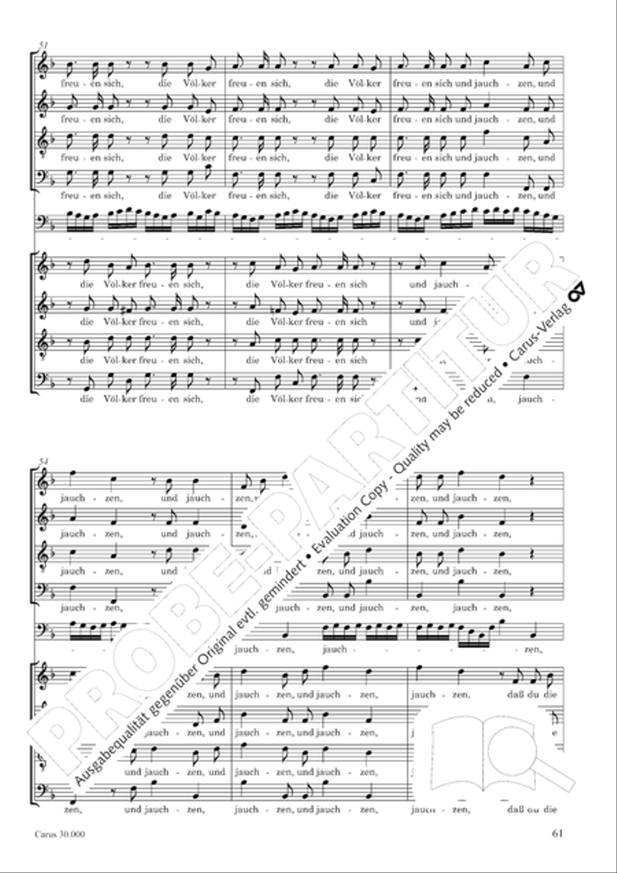 J.L. Bach: The complete motets Choir scores gallery preview page 68