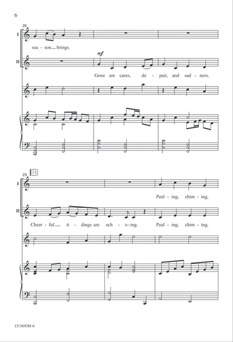 Bells of December Bells of December 2-Part scores gallery preview page 6