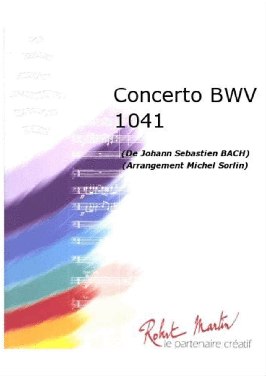 Concerto Bwv 1041 Violon Solo Orchestra scores gallery preview page 1