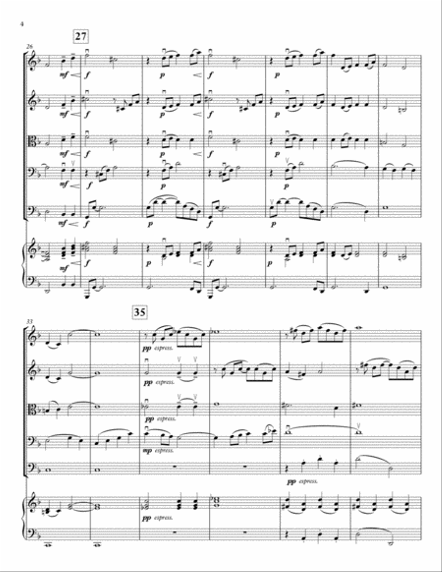 Debussy's Reverie for String Orchestra String Orchestra scores gallery preview page 4