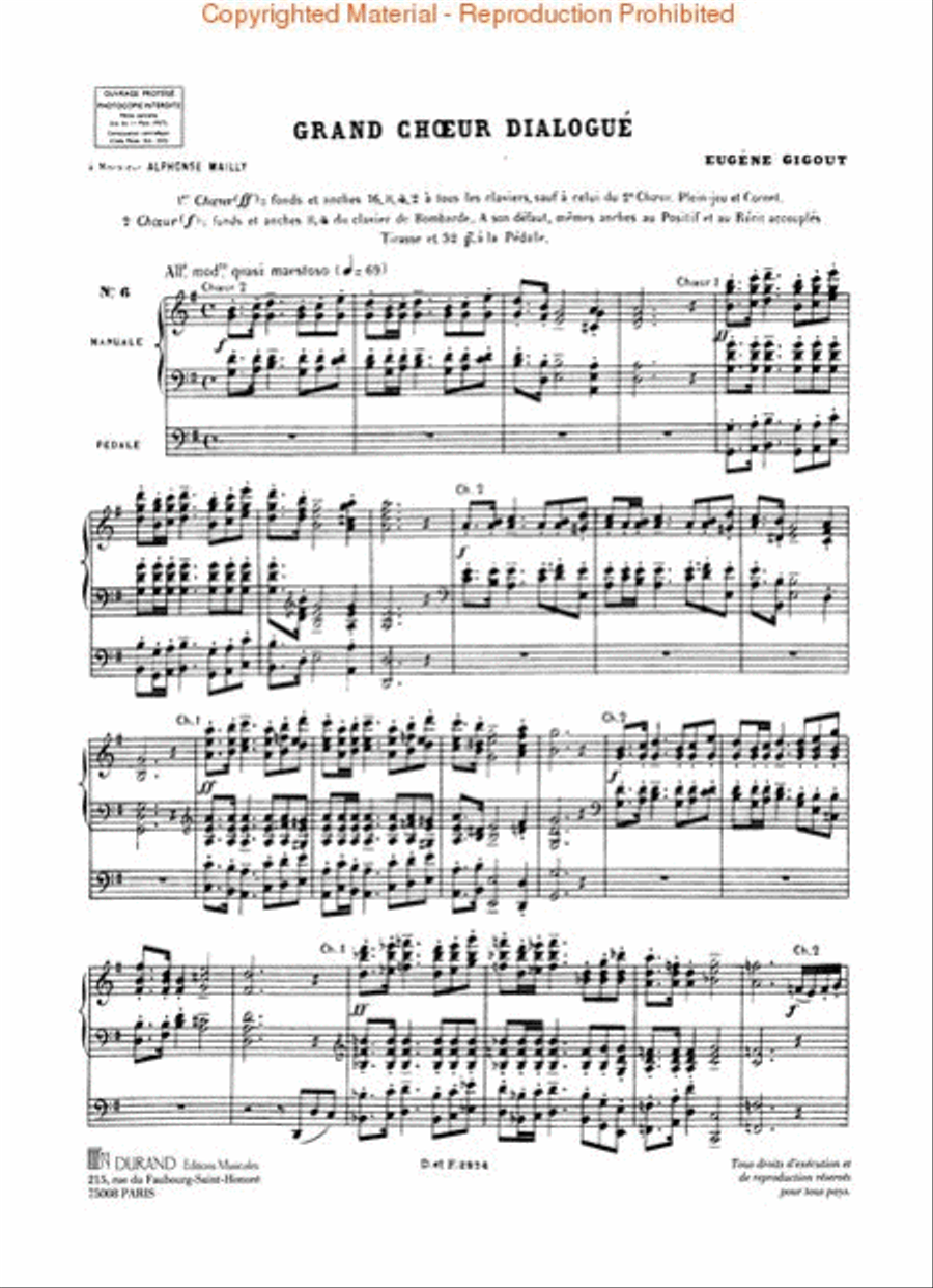 Grand Choeur Dialogué Organ scores gallery preview page 2