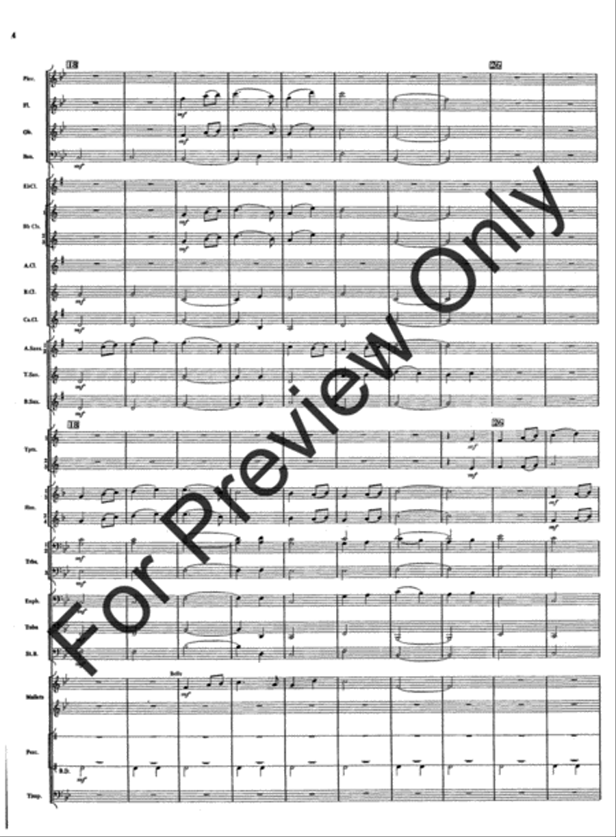 Rivercrest Overture Concert Band scores gallery preview page 6