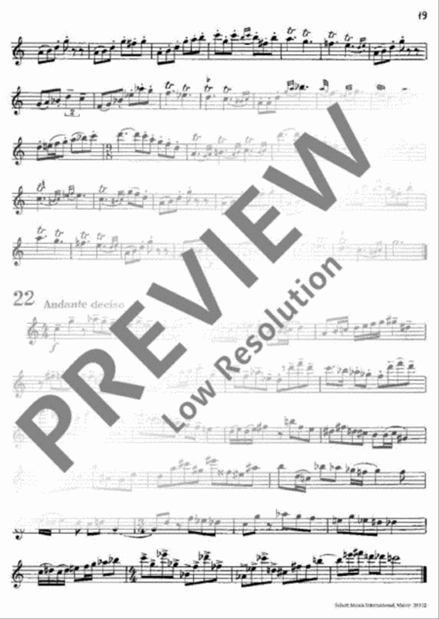 Modern Exercises for Treble Recorder Alto Recorder scores gallery preview page 20