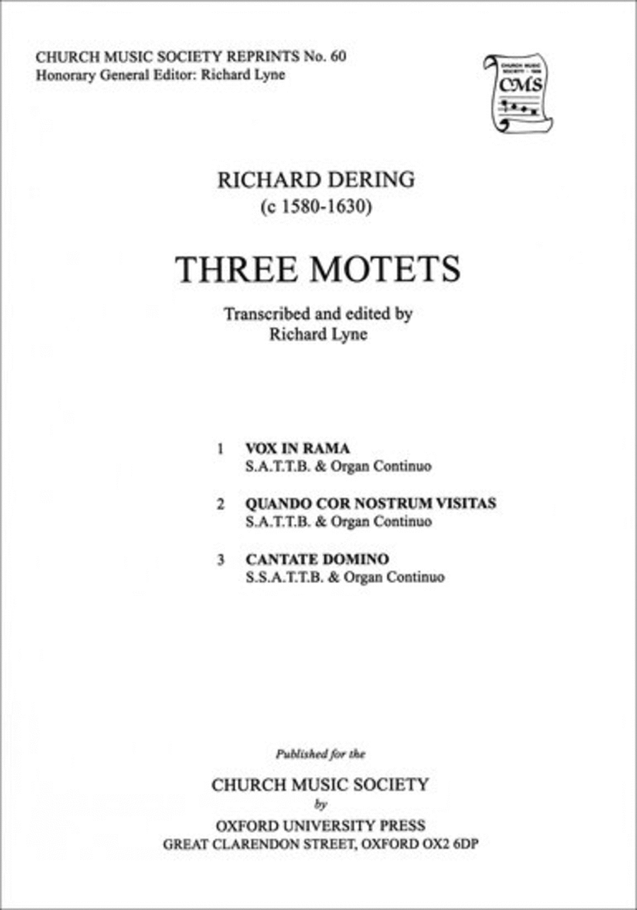 Three Motets SATTB scores gallery preview page 1