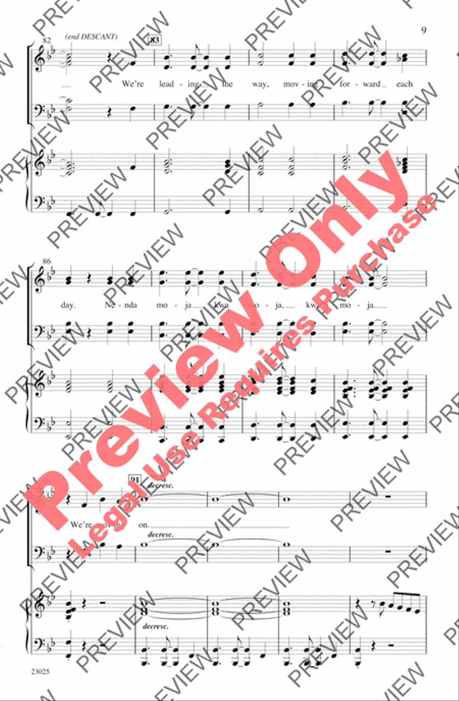 Takadamu 4-Part scores gallery preview page 9