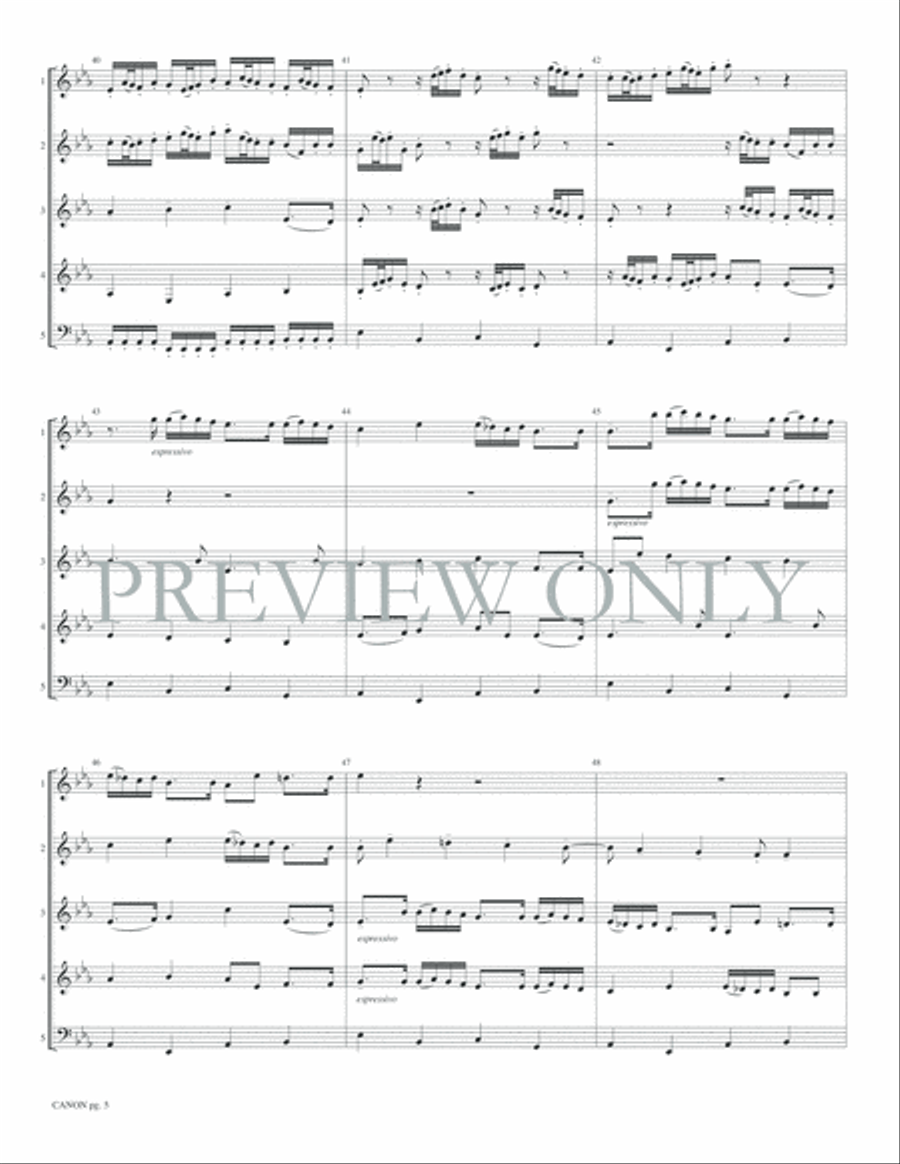 Canon Woodwind Ensemble scores gallery preview page 7