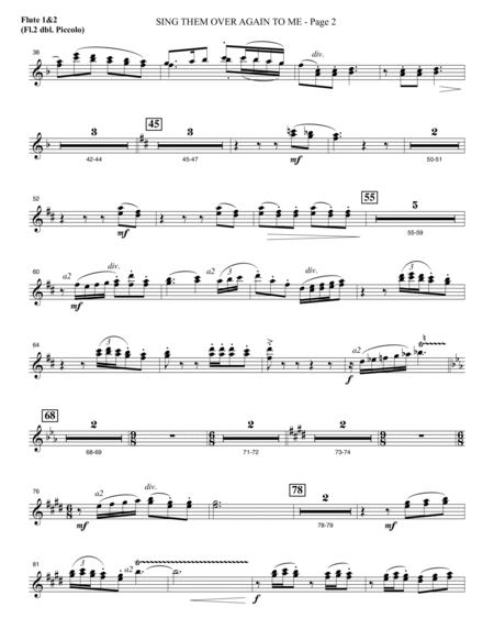 Sing Them Over Again to Me - Flute 1 & 2 (Piccolo)