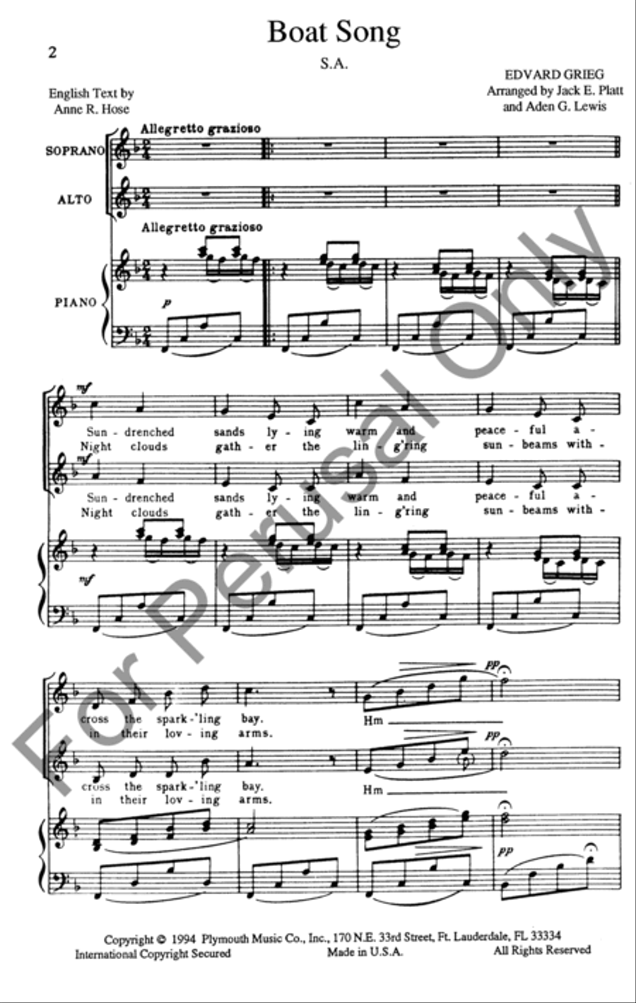 Boat Song TB scores gallery preview page 2