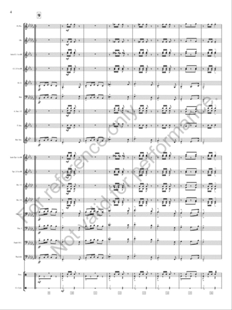 Marche Triumphant Concert Band scores gallery preview page 5