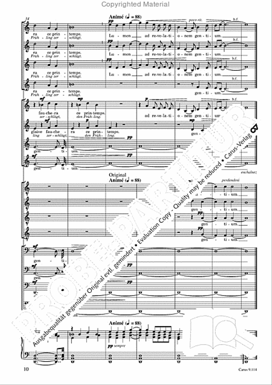 Trois Fragments de son Choir scores gallery preview page 11