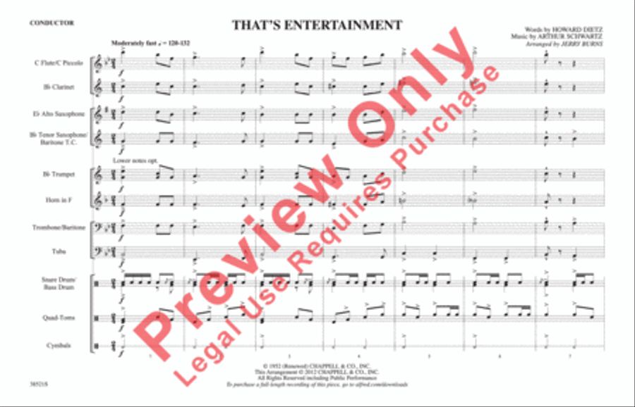 That's Entertainment That's Entertainment Marching Band scores gallery preview page 2
