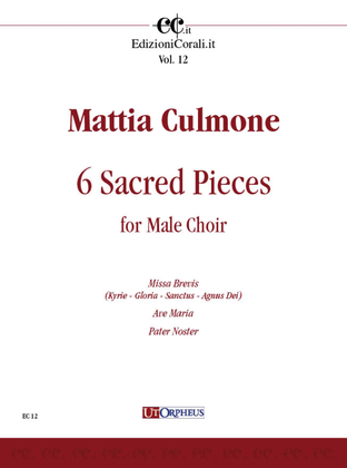 6 Sacred Pieces for Male Choir