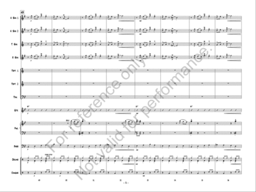 A Blues To Blow On Jazz Ensemble scores gallery preview page 9