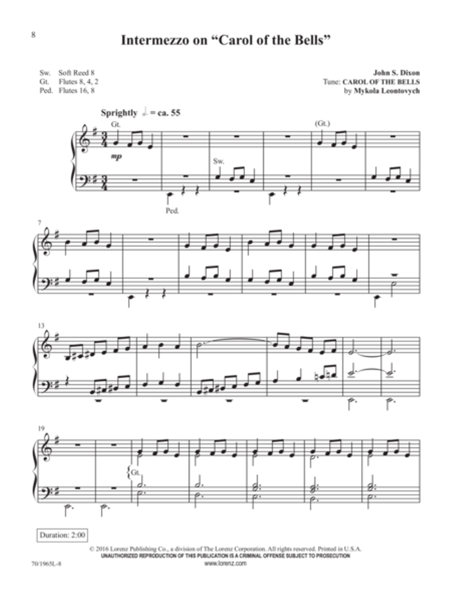 Christmas Presents for Organ Organ Solo scores gallery preview page 4