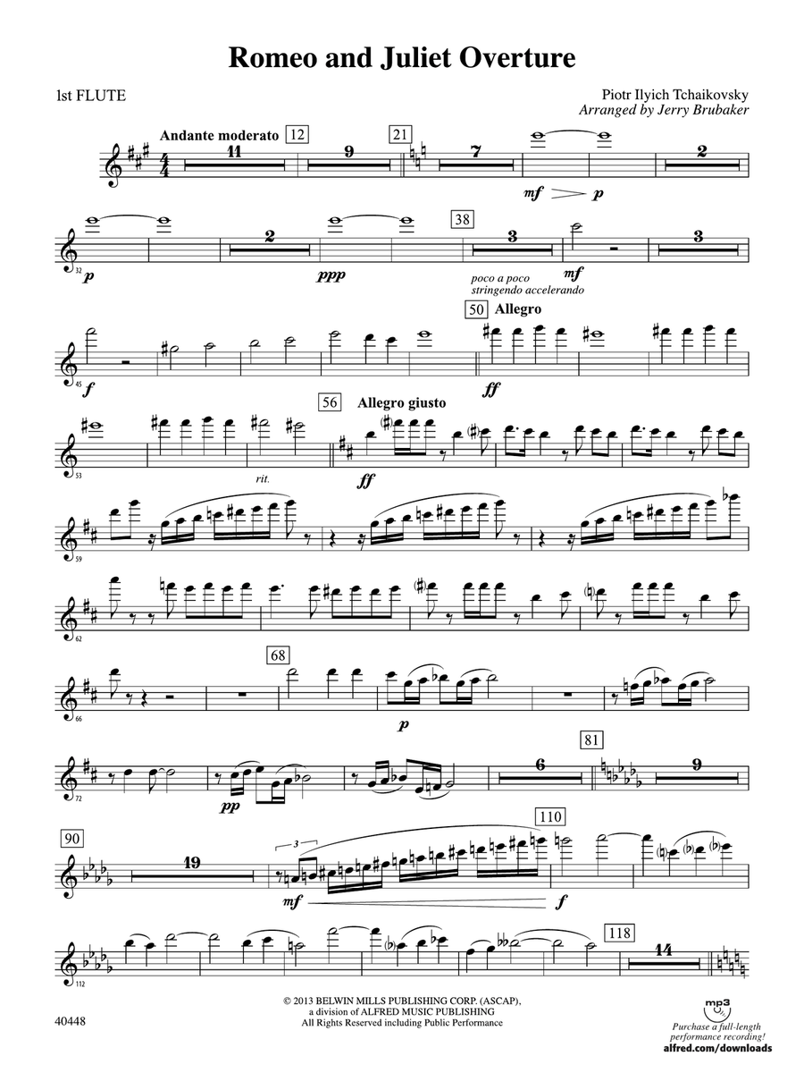 Romeo and Juliet Overture: Flute