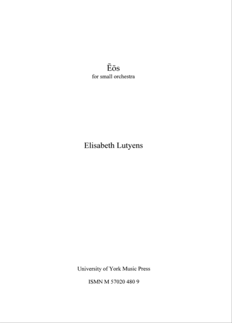 Eos Op.101 Eos Op.101 Orchestra scores gallery preview page 1