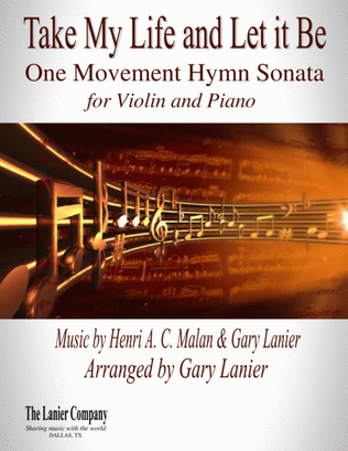 Book cover for TAKE MY LIFE AND LET IT BE Hymn Sonata (for Violin and Piano with Score/Part)