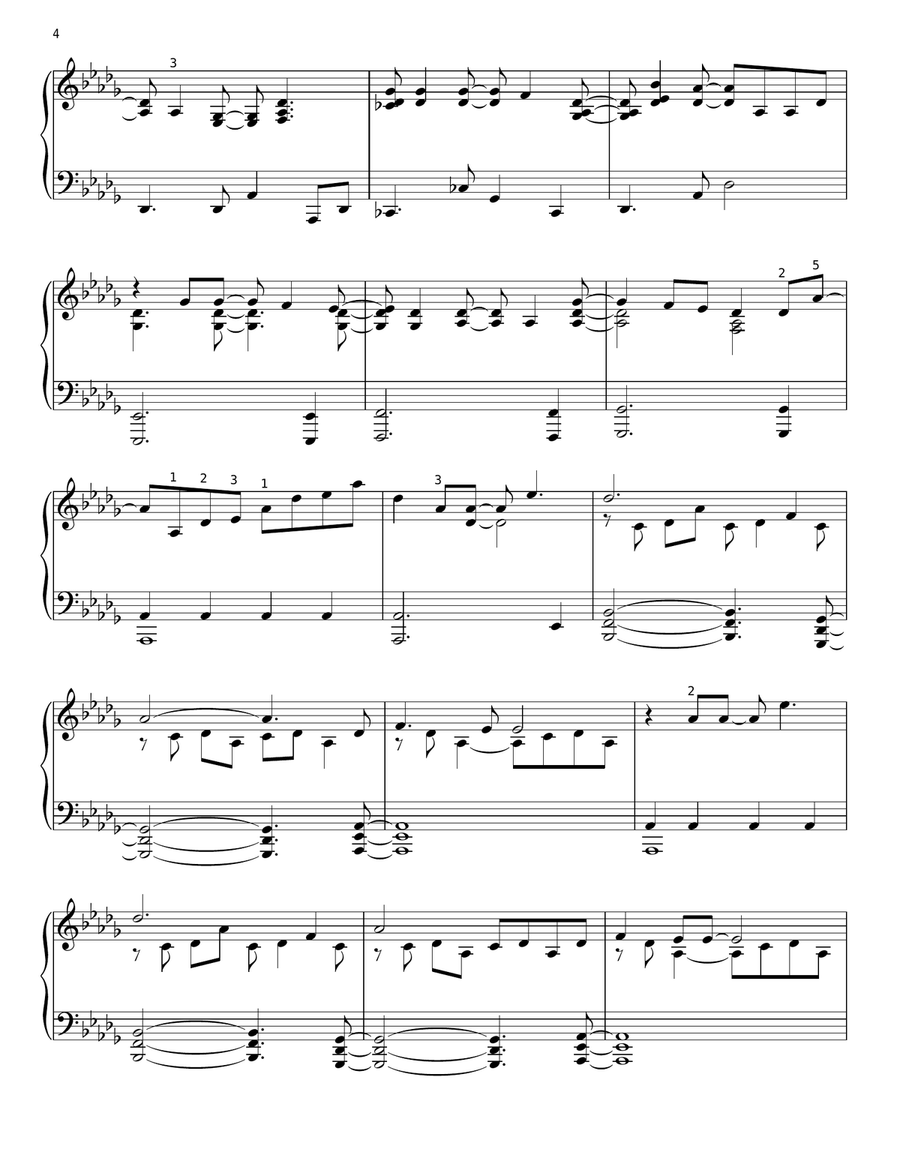 Defying Gravity (from Wicked) Piano Solo scores gallery preview page 4