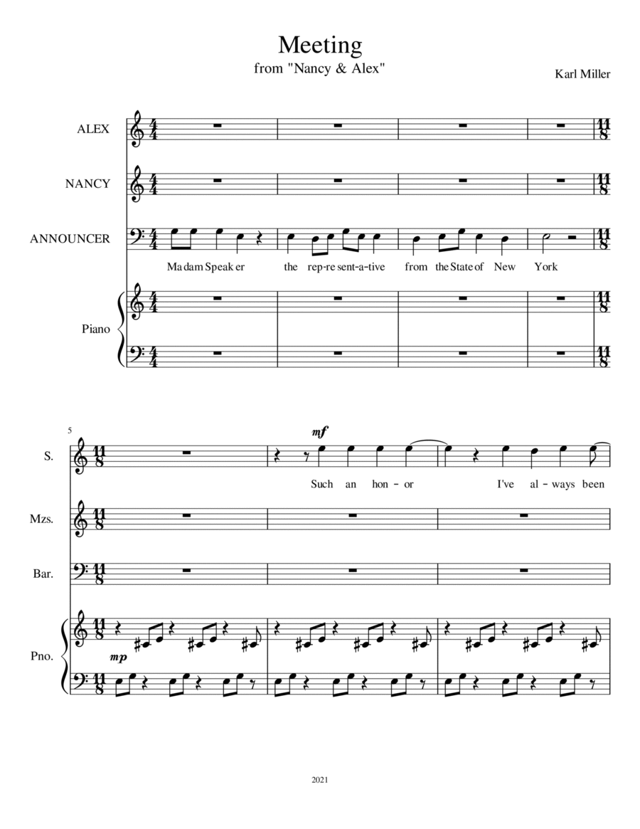 Meeting Meeting Voice scores gallery preview page 1