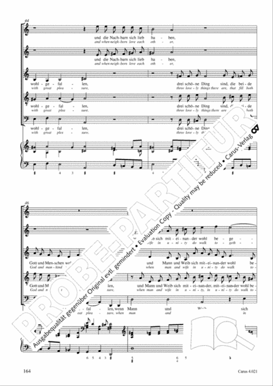 Schein: Israelsbrunnlein. Fontana d'Israel. Complete edition Choir scores gallery preview page 171