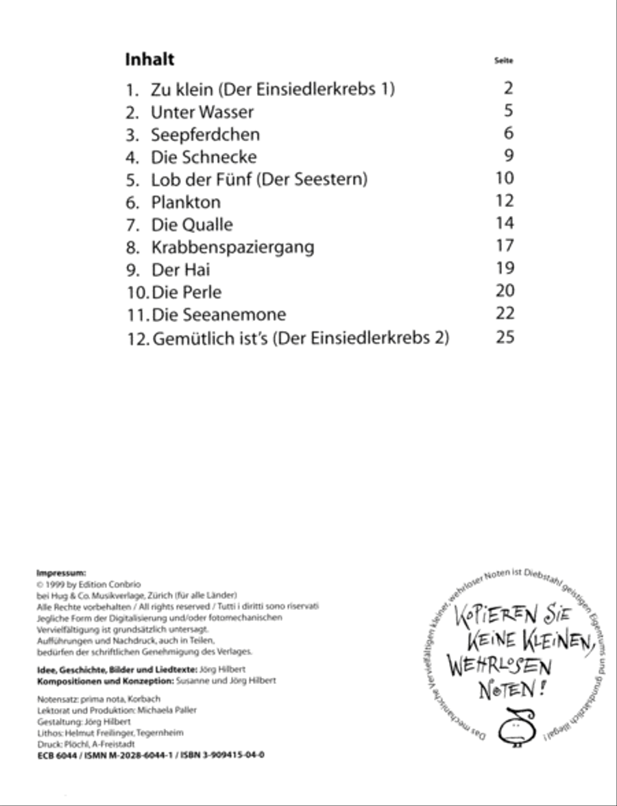 Unter Wasser Unter Wasser Piano Solo scores gallery preview page 2
