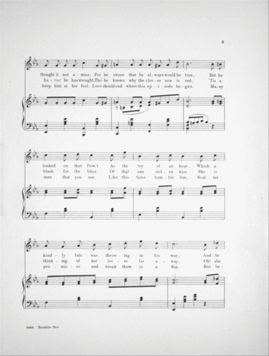 The Tale of a Bumble Bee Voice scores gallery preview page 3