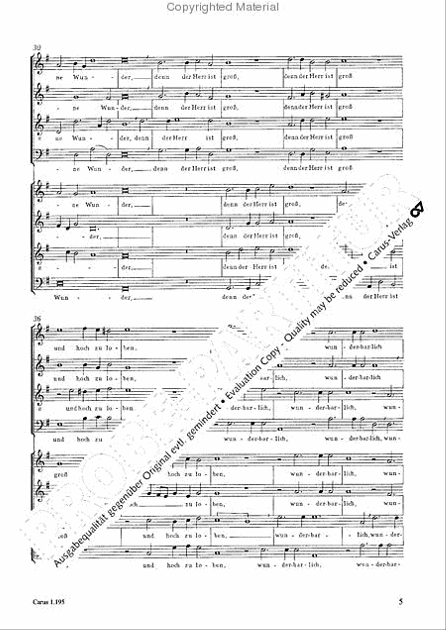 Psalm 96 4-Part scores gallery preview page 6